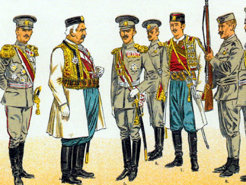 Aus: Moritz Ruhl: Die Armeen der Balkanstaaten © Wikimedia/Public Domain