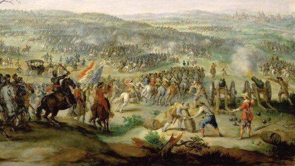 Die Schlacht am Weißen Berg auf einem Ölgemälde von Peter Snayers. © Wikipedia/Public Domain